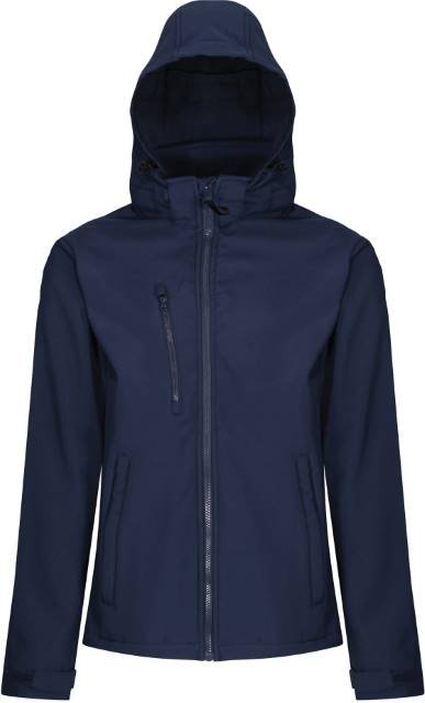 Regatta Professional Venturer 3-Layer Printable Hooded Softshell Jacket – Navy / Navy