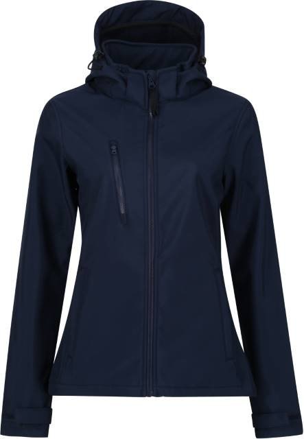 Regatta Professional Women's Venturer 3-Layer Printable Hooded Softshell Jacket – Navy / Navy