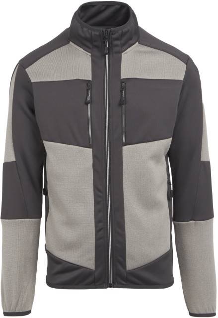 Regatta Professional E-volve Unisex Knit Effect Stretch Midlayer Jacket – Mineral Grey / Ash (Heather)