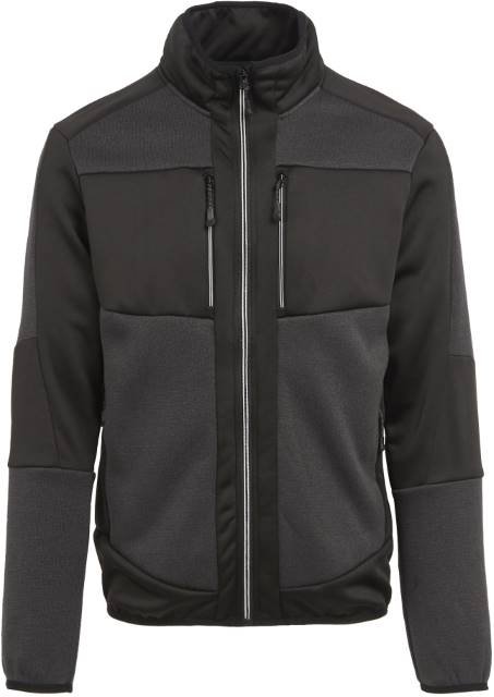 Regatta Professional E-volve Unisex Knit Effect Stretch Midlayer Jacket – Ash (Heather) / Black