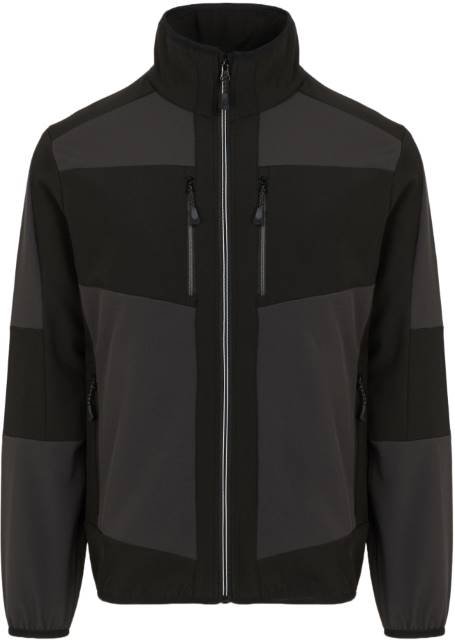 Regatta Professional E-volve Unisex 2-Layer Softshell Jacket – Ash (Heather) / Black