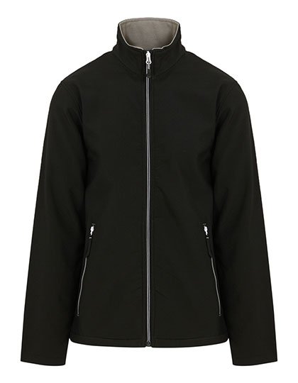 Regatta Professional Ascender 2-Layer Softshell Jacket – Black / Mineral Grey
