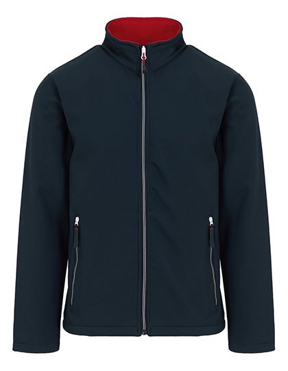 Regatta Professional Ascender 2-Layer Softshell Jacket – Navy / Classic Red