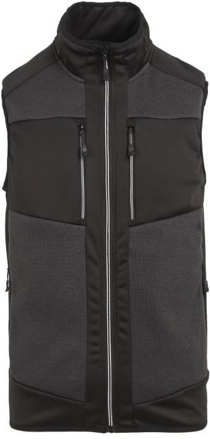 Regatta Professional E-volve Unisex Knit Effect Stretch Bodywarmer – Ash (Heather) / Black