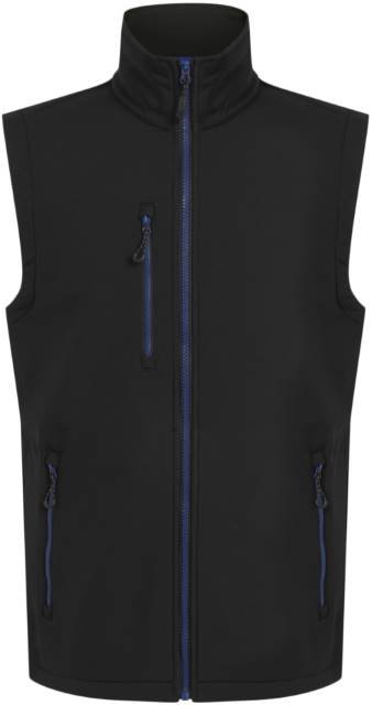 Regatta Professional Navigate 2-Layer Softshell Bodywarmer – Black / New Royal