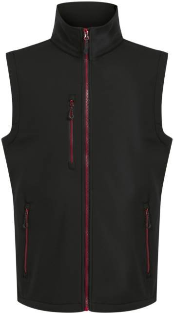 Regatta Professional Navigate 2-Layer Softshell Bodywarmer – Black / Classic Red