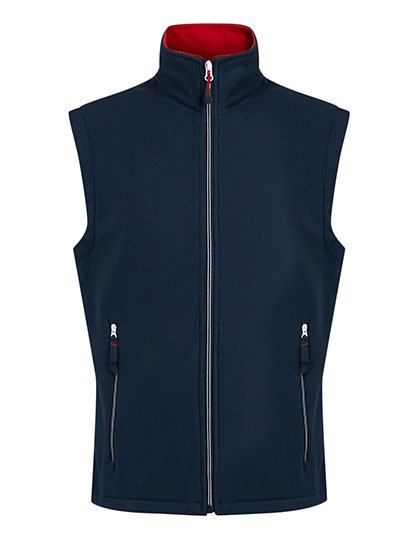 Regatta Professional Ascender 2-Layer Softshell Bodywarmer – Navy / Classic Red