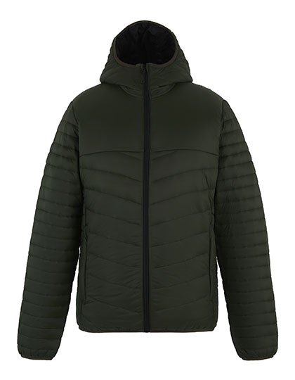 Regatta Professional Loftlite Hooded Baffle Jacket – Dark Khaki / Black