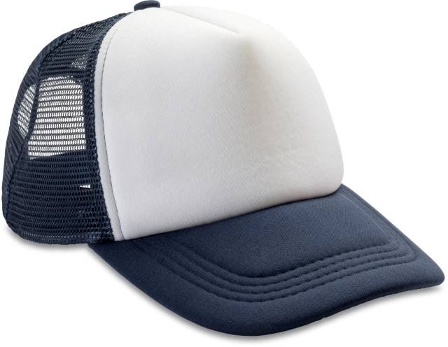 Result Headwear Detroit ½ Mesh Truckers Cap – Navy / White