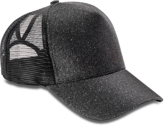 Result Headwear New York Sparkle Cap – Black