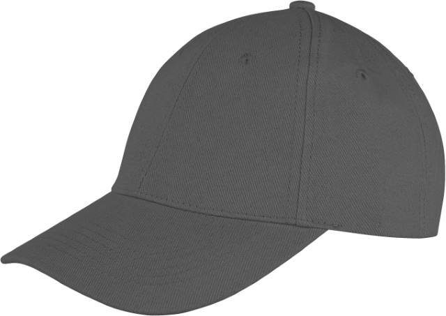 Result Headwear Memphis Brushed Cotton Low Profile Cap – Charcoal