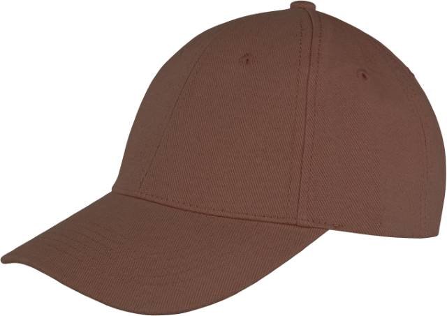 Result Headwear Memphis Brushed Cotton Low Profile Cap – Chocolate Brown