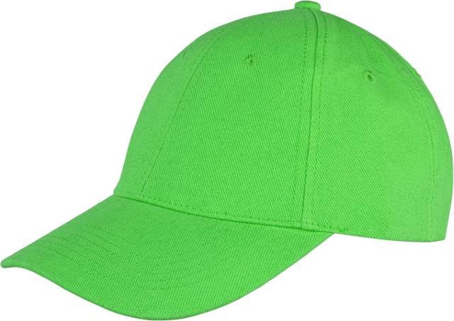 Result Headwear Memphis Brushed Cotton Low Profile Cap – Lime