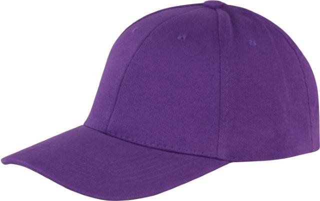 Result Headwear Memphis Brushed Cotton Low Profile Cap – Purple