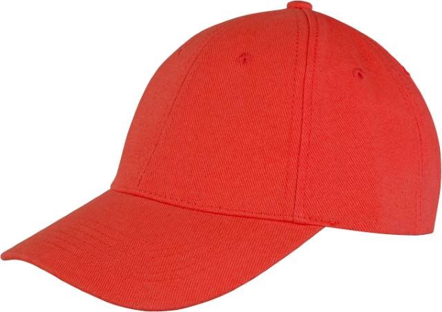 Result Headwear Memphis Brushed Cotton Low Profile Cap – Red