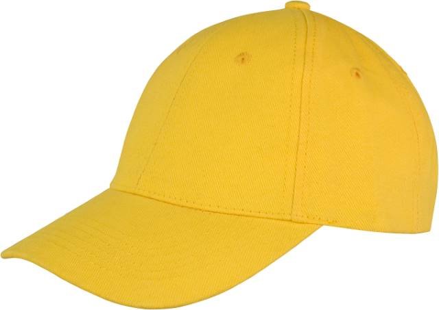 Result Headwear Memphis Brushed Cotton Low Profile Cap – Yellow