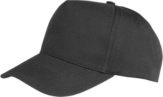 Result Headwear Junior Boston Printers Cap – Black