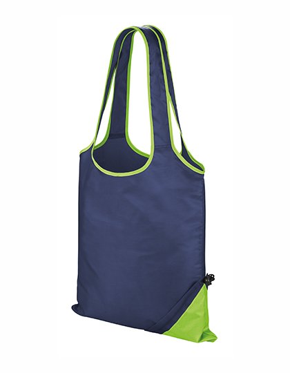 Result Core Compact Shopper – Navy / Lime