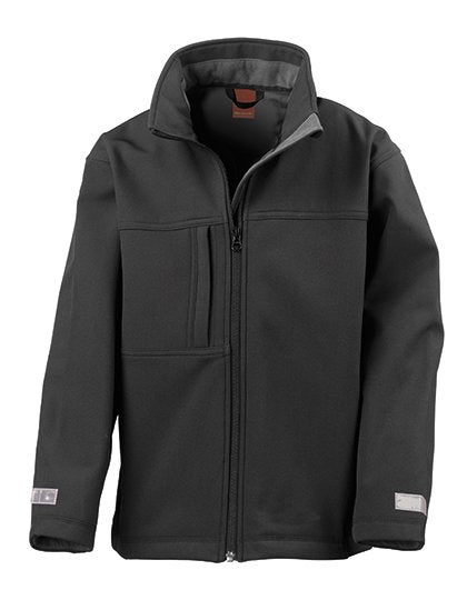 Result Junior Classic Soft Shell Jacket – Black