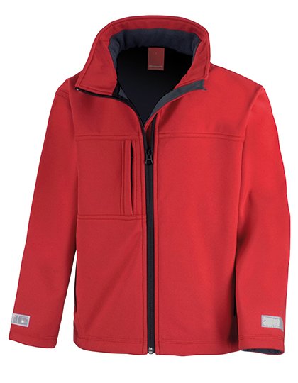 Result Junior Classic Soft Shell Jacket – Red