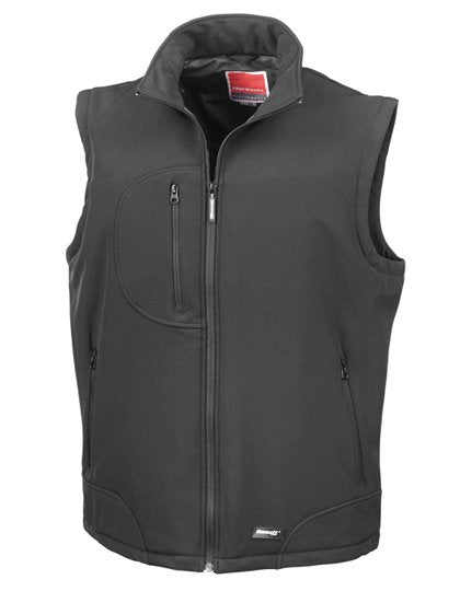 Result Soft Shell Bodywarmer – Black / Black
