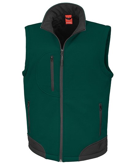 Result Soft Shell Bodywarmer – Bottle / Black