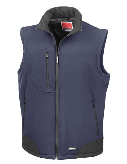 Result Soft Shell Bodywarmer – Navy / Black