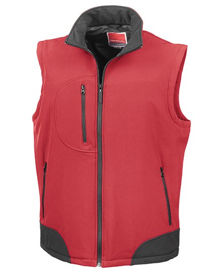 Result Soft Shell Bodywarmer – Red / Black