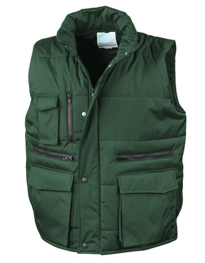 Result Workguard Lance Ripstop Bodywarmer – Bottle Green