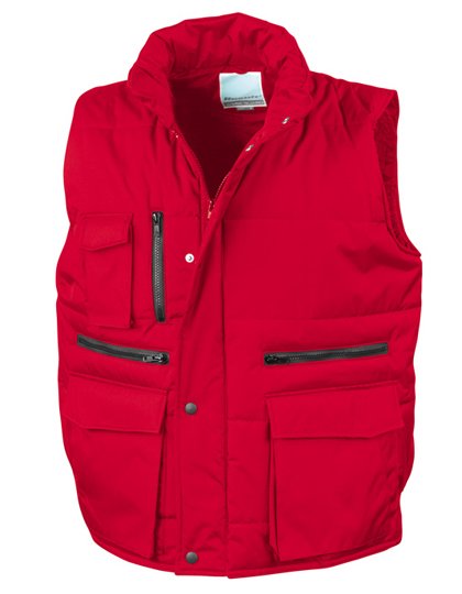 Result Workguard Lance Ripstop Bodywarmer – Red