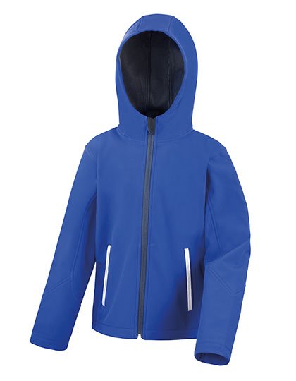 Result Core Junior TX Performance Hooded Soft Shell Jacket – Royal / Navy