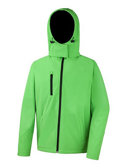 Result Core Men's TX Performance Hooded Soft Jacket – Vivid Green / Black