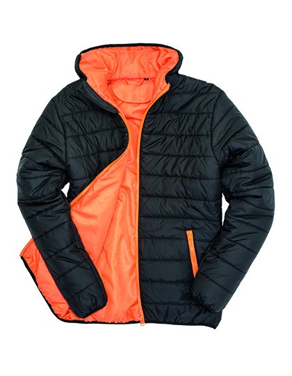 Result Core Soft Padded Jacket – Black / Orange