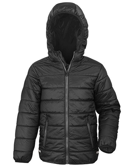 Result Core Junior Soft Padded Jacket – Black / Black