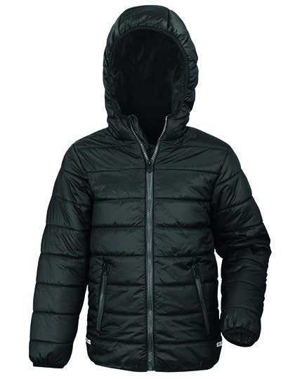 Result Core Youth Soft Padded Jacket – Black / Black