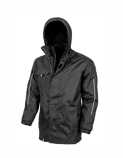 Result Core 3-in-1 Transit Jacket With Printable Softshell Inner – Black