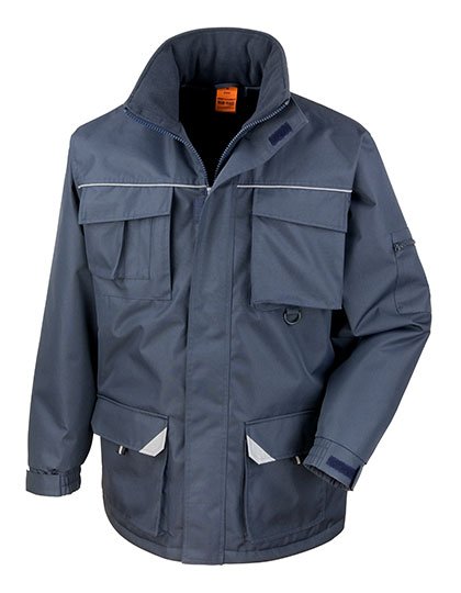 Result Workguard Sabre Long Coat – Navy