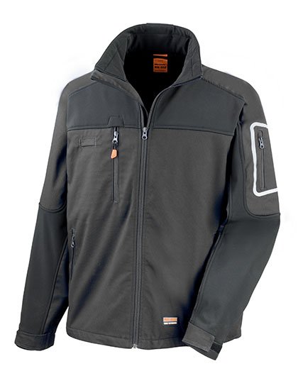 Result Workguard Sabre Stretch Jacket – Black / Black