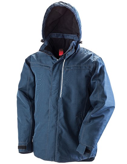 Result Workguard Denim Texture Rugged Jacket – Navy