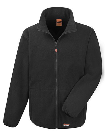 Result Workguard Heavy Duty Microfleece Jacket – Black