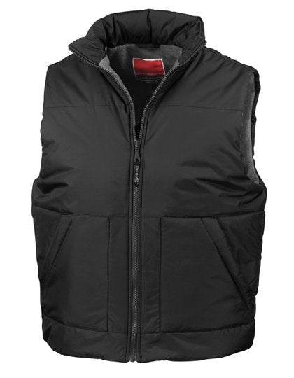 Result Fleeced Lined Bodywarmer – Black