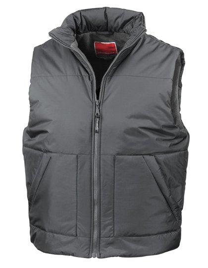 Result Fleeced Lined Bodywarmer – Dark Grey