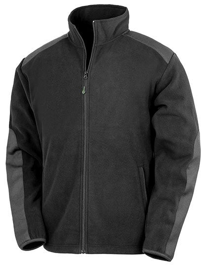 Result Workguard Recycled Heavy Duty Microfleece Jacket – Black