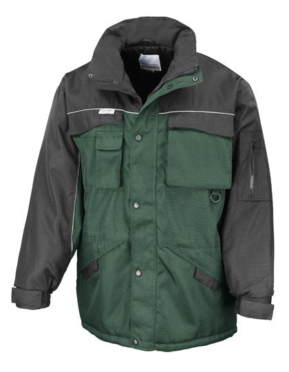 Result Workguard Heavy Duty Combo Coat – Bottle Green / Black