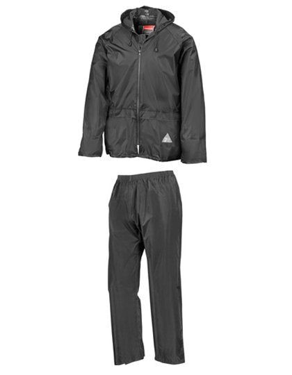 Result Waterproof Jacket & Trouser Set – Black