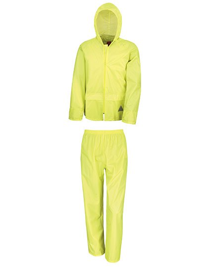 Result Waterproof Jacket & Trouser Set – Neon Yellow