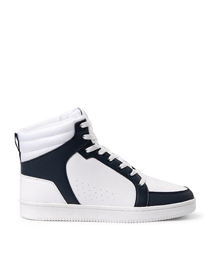 Roly Footwear Space Basketball Shoes – White 01 / Navy Blue 55