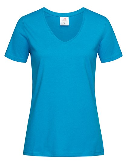 Stedman® Classic-T V-Neck Women – Ocean Blue