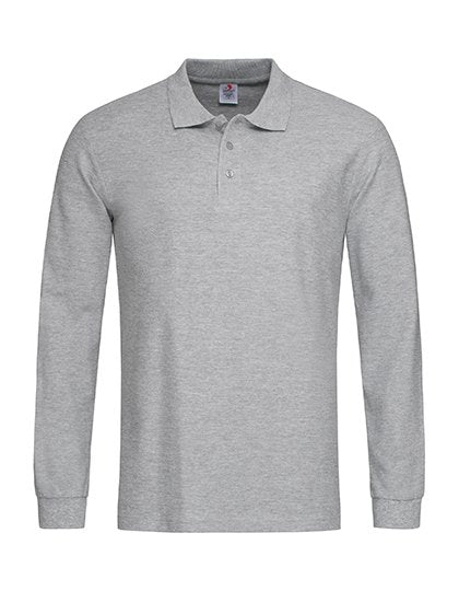 Stedman® Classic Polo Long Sleeve – Grey Heather