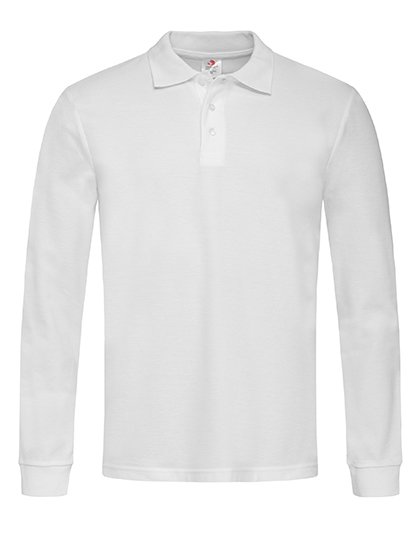 Stedman® Classic Polo Long Sleeve – White